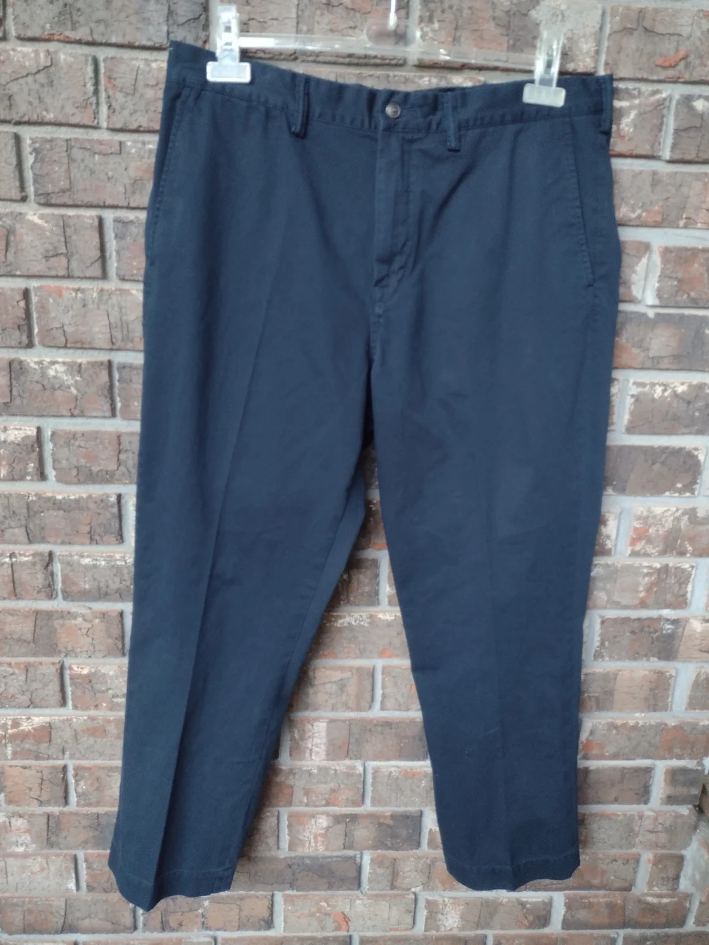 Polo Ralph Lauren Chino Pants Mens 36x29 Navy  Classic Fit Cotton Twill Career